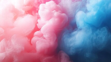 Fototapeta premium pink and blue cotton candy