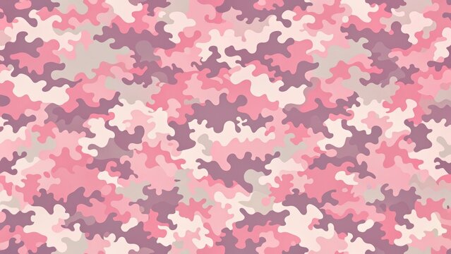 Modern Camouflage Pattern With Pastel Pink Tones, pink camo, digital art, pink camo, digital art