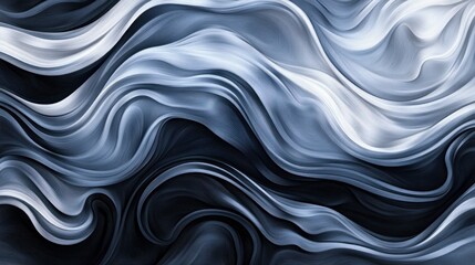 Abstract swirling blue waves, dark background, digital art, website design