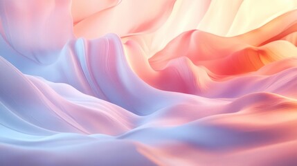 Obraz premium Abstract Art of Colorful Waves and Soft Lighting