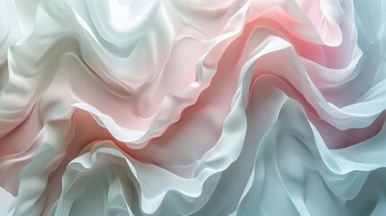 Obraz premium Abstract silky white background with soft folds