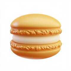 macarons, 3d style imitation, cartoon icon, white background