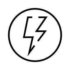 Fototapeta premium Thunder element icon