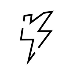 Fototapeta premium Thunder element icon