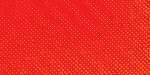 Dots halftone orange color pattern gradient texture with technology digital background modern comic