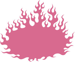 Easy-to-use flame-shaped frame　