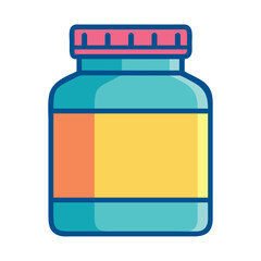 Skating protein bottle icon