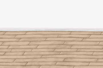 Plank wood floor border graphic vector