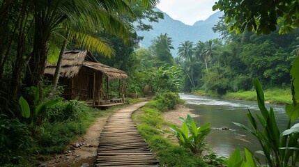 beautiful landscape of Asia country