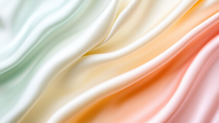 Obraz premium Soft silk like fabric draping in gentle pastel colors creates elegant flow