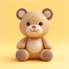 Obraz premium soft toy, 3d style imitation, cartoon icon
