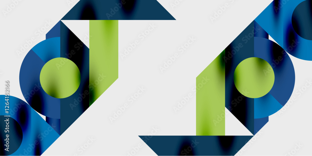 Poster Vibrant abstract background circles with smooth gradients, creating a dynamic and modern design. Ideal for creative, tech, or contemporary-themed projects