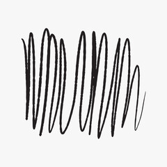 Obraz premium Abstract black arch brushstroke illustration vector