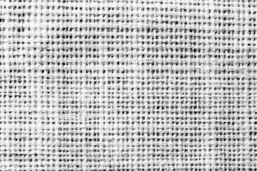 Close-Up of Textured White Fabric with Natural Fibers and Weave