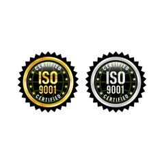 Certified Company Certificate ISO 9001:2015 Blue vector, Quality Certificate, iso mark certification