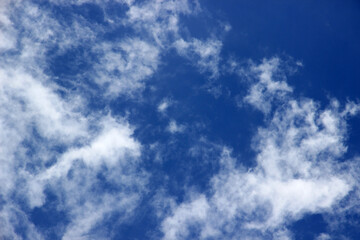 The sky is naturally clear with clouds.