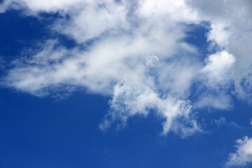 The sky is naturally clear with clouds.
