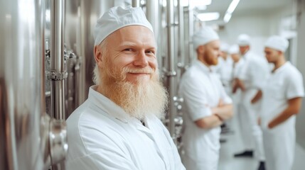 Obraz premium A team of researchers discussing a scientific breakthrough.