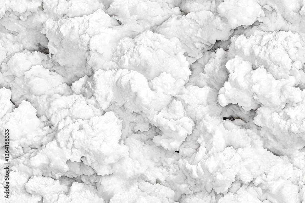 Wall mural white fluffy cloud texture for background and design use