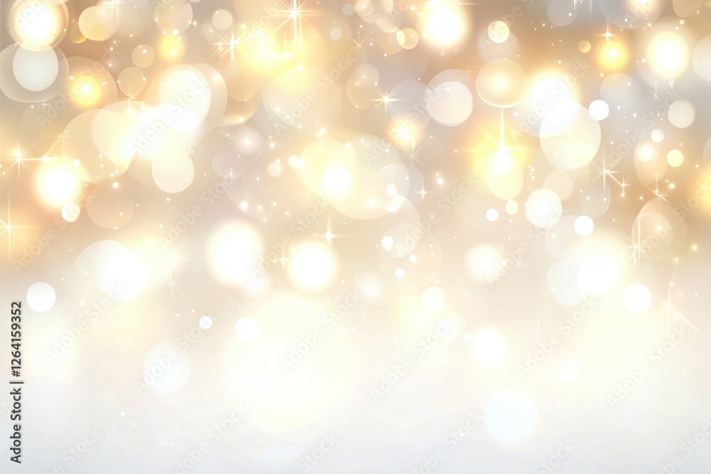 Wall mural soft sparkling background with bokeh effects and light highlights