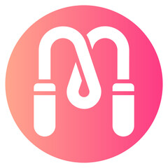 jump rope gradient icon