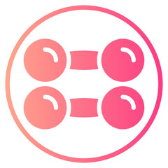 dumbbell gradient icon