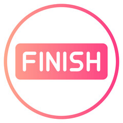 finish gradient icon