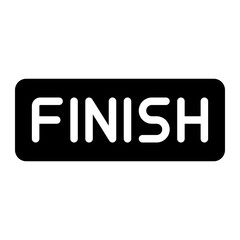 finish glyph icon