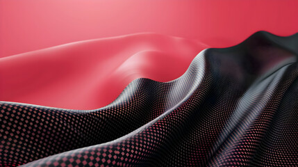 Abstract fabric texture with gradients and patterns, creating a dynamic visual effect
