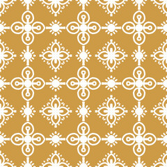 Obraz premium pattern batik flower damask ethnic boho ikat texture tribal geometric background