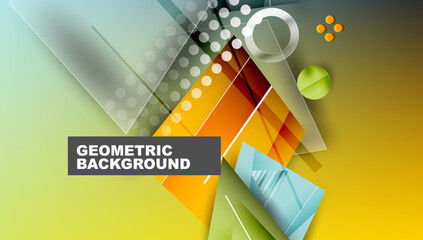 Creative triangles and circles composition © antishock