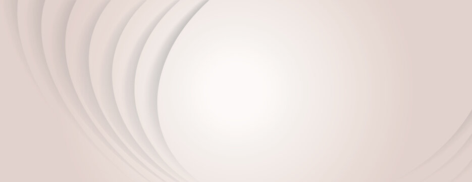 Abstract background with soft beige background, featuring curved lines. Smooth, elegant background with a calming beige tone. Abstract minimal curved layered texture background vector