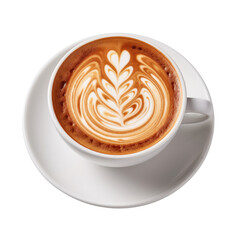 cappuccino on transparent background