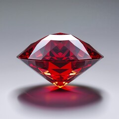red diamond on black background