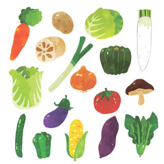 色々な野菜のイラスト