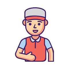 Person sport coach icon