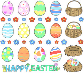 イースターたまごセット（線あり）