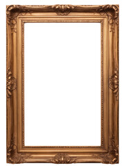  Standing picture frame on transparent background