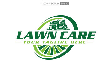 lawn mower logo design creative idea vector design inspiration template