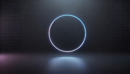 ミニマルな光のリング – 未来的でシンプルなデザイン