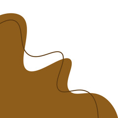 Abstract Blob Line Corner