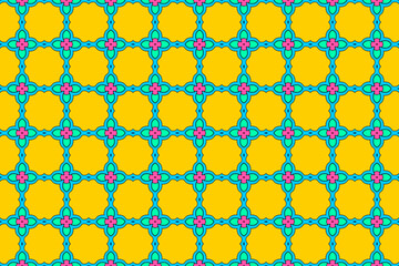 Fototapeta premium Seamless Cloth Shape Digital Template Fashion Luxury Art Geometric Perspective Endless Design Interior Tile Background Wallpaper Texture Textile Decoration Visual Fabric Graphic Symmetric Pattern.