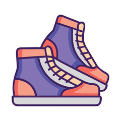 Running sports shoes icon