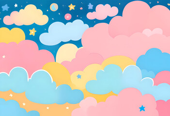 Fototapeta premium cute colourful background