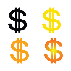 The minimalist vector icon of a dollar symbol represents financial growth, wealth, and business success, capturing the essence of finance and economic power.

