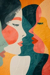 Abstract art oil painting background wallpaper