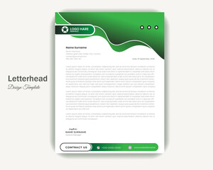 Letterhead design template