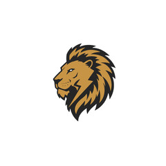 Majestic Lion Head Logo Representing Strength, Leadership, and Pride