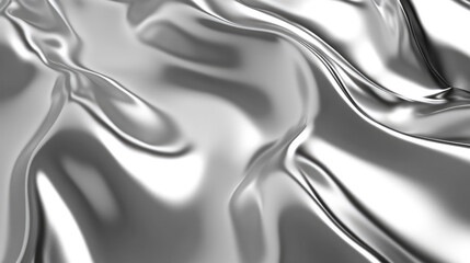 Obraz premium A seamless silver texture with a sleek, shiny metallic surface, transitioning from grey to bright silver. The reflective sheen creates a dynamic, polished effect, ideal for modern design purposes.