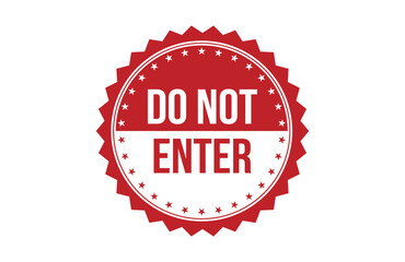 Do not enter red ribbon label banner.